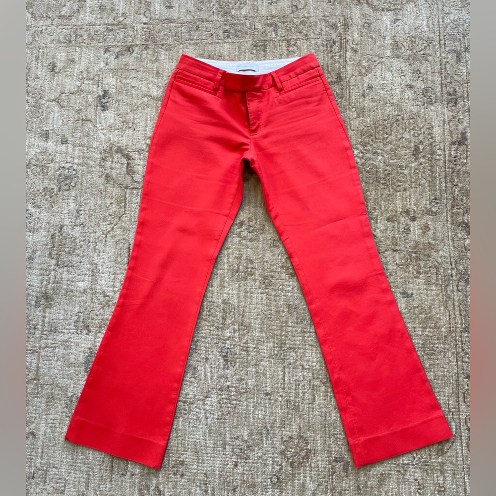 Gap modern boot size 00R, in poppy red.